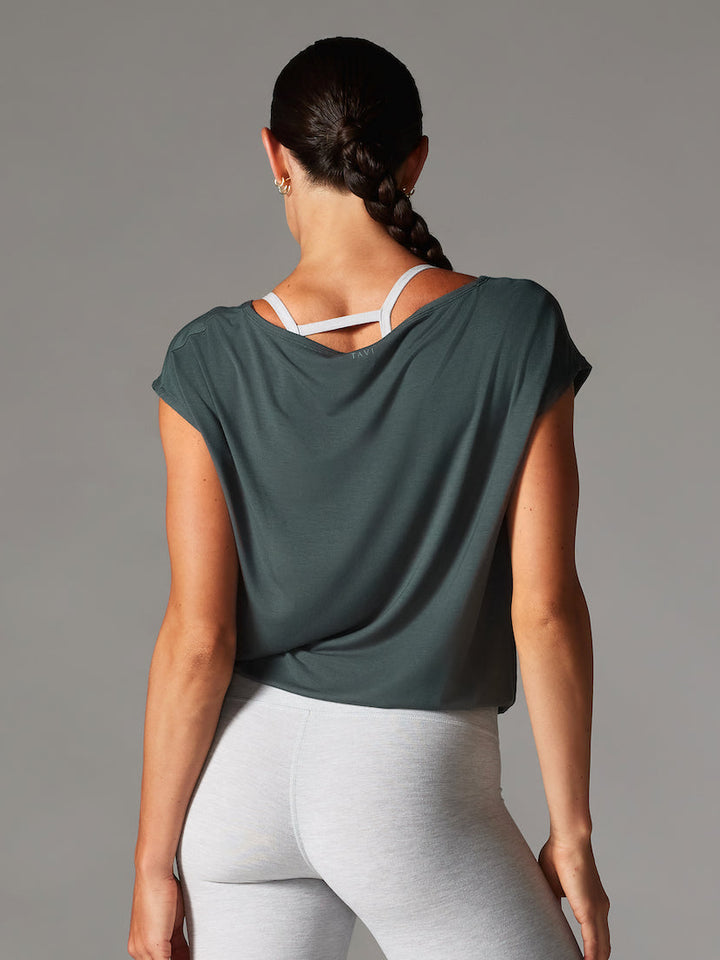 Voyage Boatneck Tee | Shirts & Tops | Tavi – Tavi Active