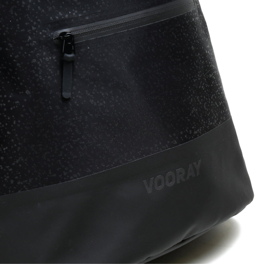 flex cinch backpack black foil front logo detail view everyday gym school