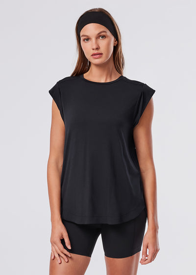 Cap Sleeve Muscle Tee | Tops > Tanks | Tavi – Tavi Active