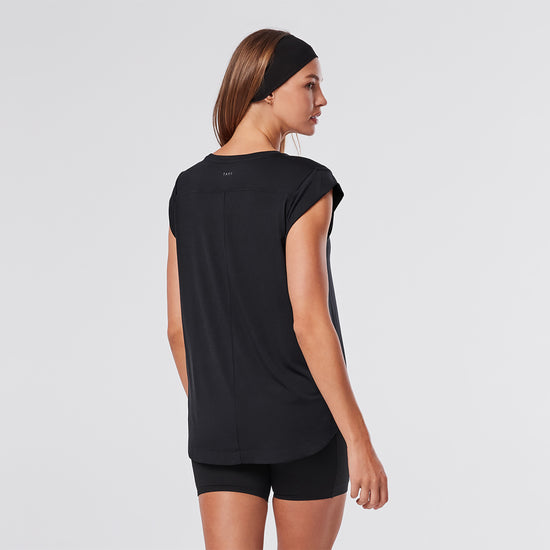 TaviLuxe® Cap Sleeve Muscle Tee | Tops > Tanks | Tavi – Tavi Active