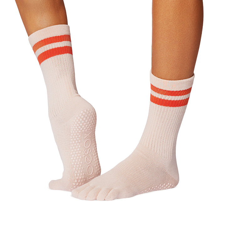 Full Toe Crew Grip Socks | Grip | ToeSox – ToeSox | Tavi | Vooray