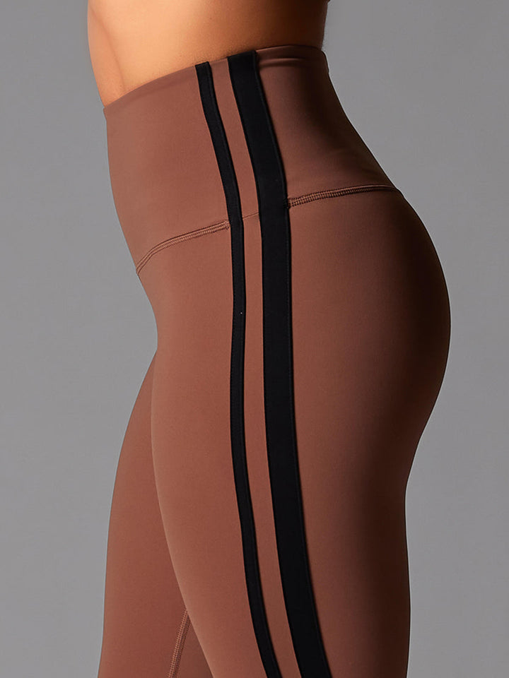# High Waisted 7/8 Stripe Leggings | Bottoms > Leggings | Tavi – ToeSox | Tavi | Vooray