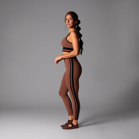 # High Waisted 7/8 Stripe Leggings | Bottoms > Leggings | Tavi – ToeSox | Tavi | Vooray