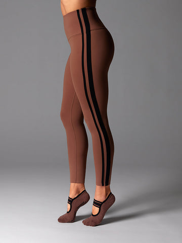 # High Waisted 7/8 Stripe Leggings | Bottoms > Leggings | Tavi – ToeSox | Tavi | Vooray