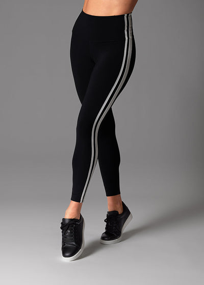 # High Waisted 7/8 Stripe Leggings | Bottoms > Leggings | Tavi – ToeSox | Tavi | Vooray