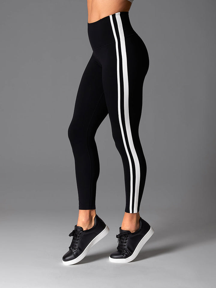 # High Waisted 7/8 Stripe Leggings | Bottoms > Leggings | Tavi – ToeSox | Tavi | Vooray