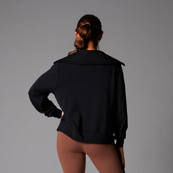 # Cozy Collared Sweatshirt | Tops > Sweaters & Hoodies | Tavi – ToeSox | Tavi | Vooray