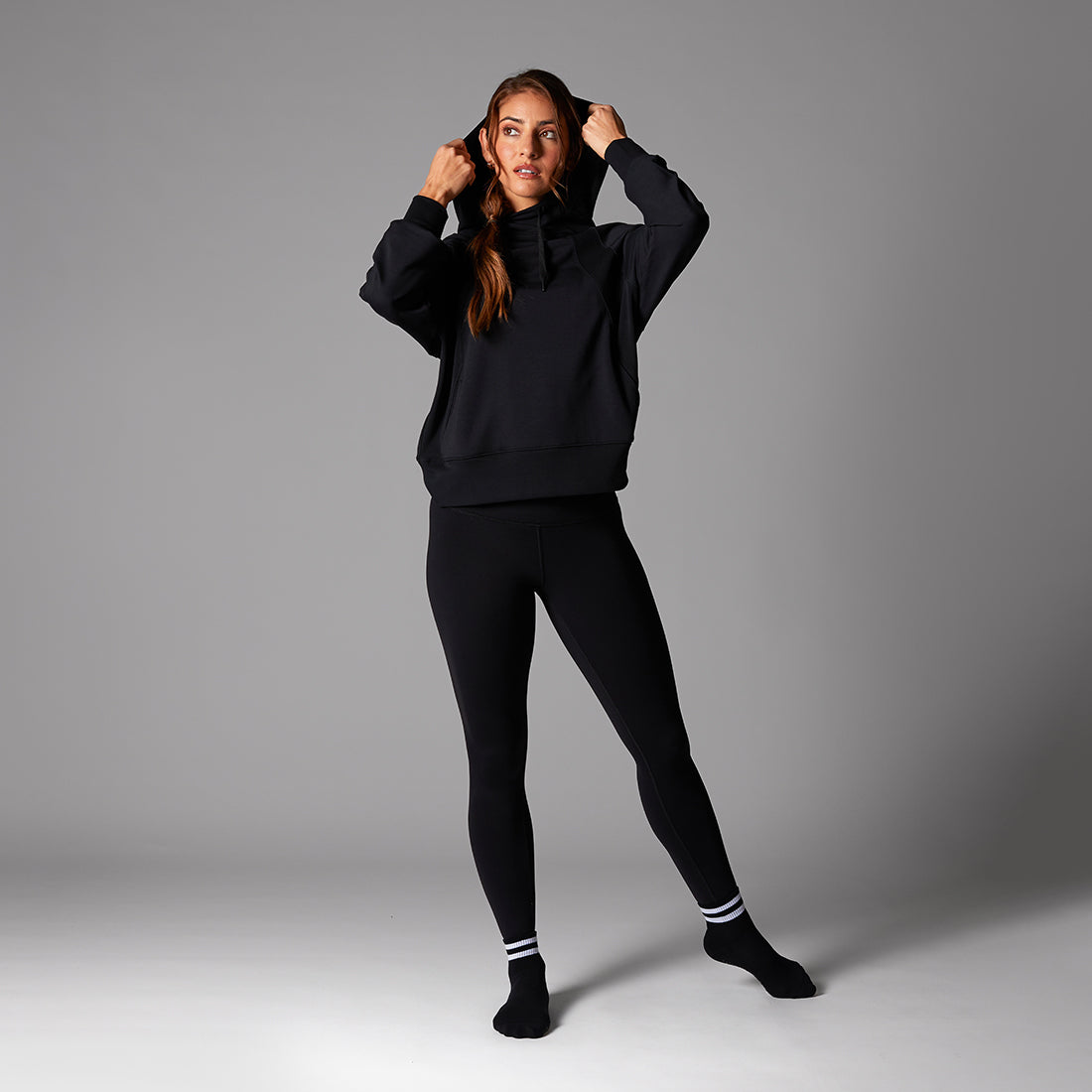 # Cozy Paneled Hoodie | Tops > Sweaters & Hoodies | Tavi – ToeSox | Tavi | Vooray