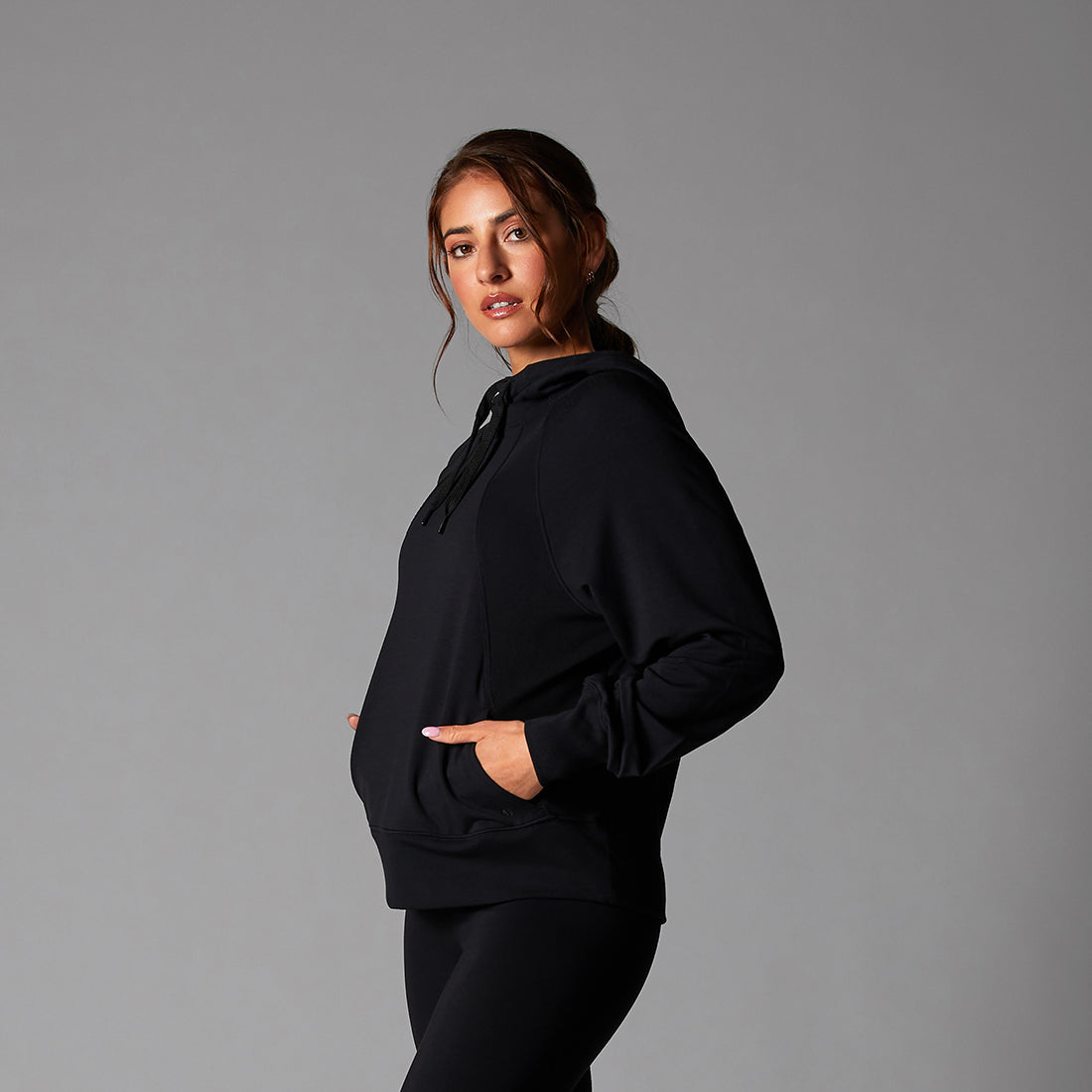 # Cozy Paneled Hoodie | Tops > Sweaters & Hoodies | Tavi – ToeSox | Tavi | Vooray