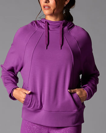 # Cozy Paneled Hoodie | Tops > Sweaters & Hoodies | Tavi – ToeSox | Tavi | Vooray