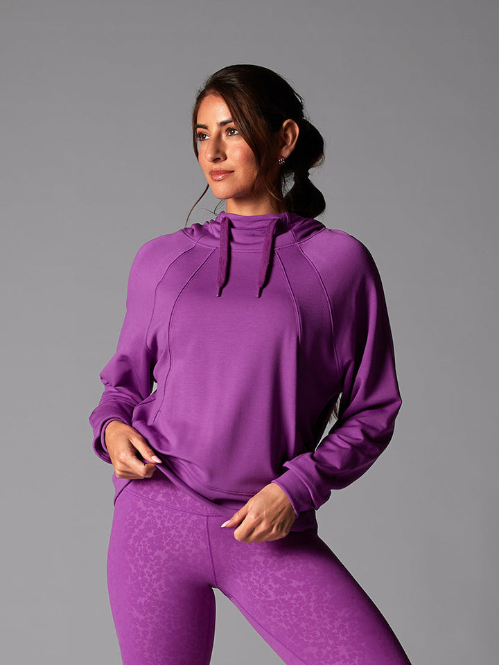 # Cozy Paneled Hoodie | Tops > Sweaters & Hoodies | Tavi – ToeSox | Tavi | Vooray