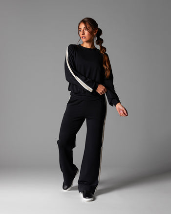 # Ease Crew Stripe Sweatshirt | Tops > Sweaters & Hoodies | Tavi – ToeSox | Tavi | Vooray