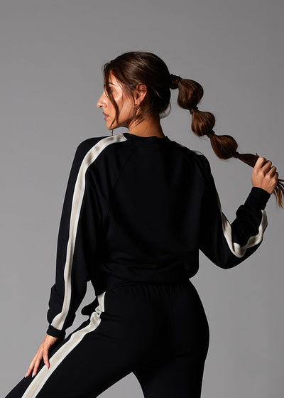 # Ease Crew Stripe Sweatshirt | Tops > Sweaters & Hoodies | Tavi – ToeSox | Tavi | Vooray