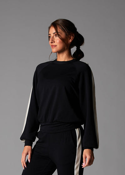 # Ease Crew Stripe Sweatshirt | Tops > Sweaters & Hoodies | Tavi – ToeSox | Tavi | Vooray