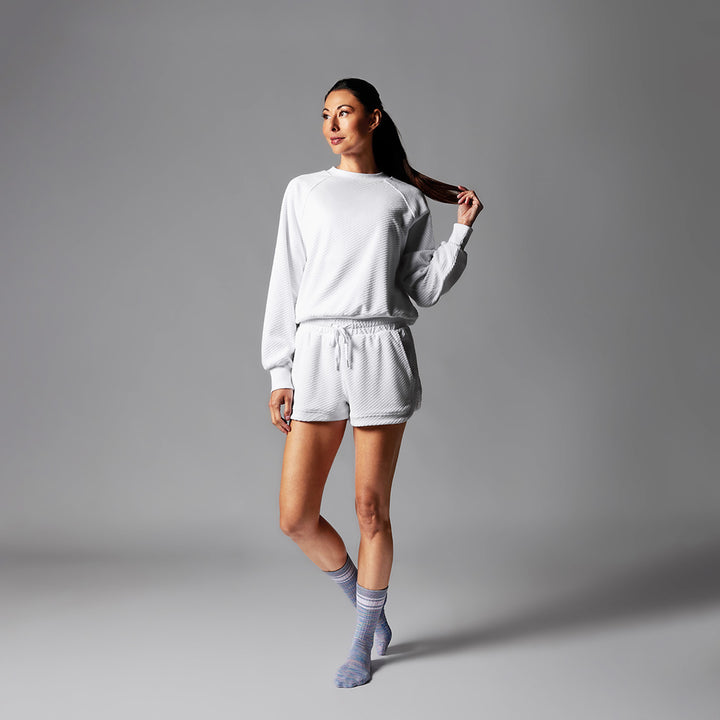 # Ease Crew Terry Sweatshirt | Tops > Long Sleeve | Tavi – ToeSox | Tavi | Vooray