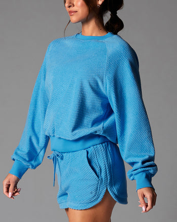 # Ease Crew Terry Sweatshirt | Tops > Long Sleeve | Tavi – ToeSox | Tavi | Vooray