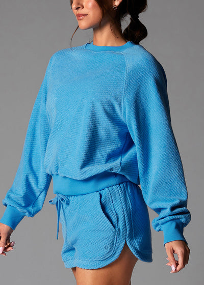 # Ease Crew Terry Sweatshirt | Tops > Long Sleeve | Tavi – ToeSox | Tavi | Vooray