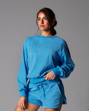 # Ease Crew Terry Sweatshirt | Tops > Long Sleeve | Tavi – ToeSox | Tavi | Vooray
