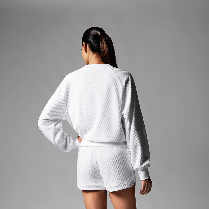# Ease Crew Terry Sweatshirt | Tops > Long Sleeve | Tavi – ToeSox | Tavi | Vooray