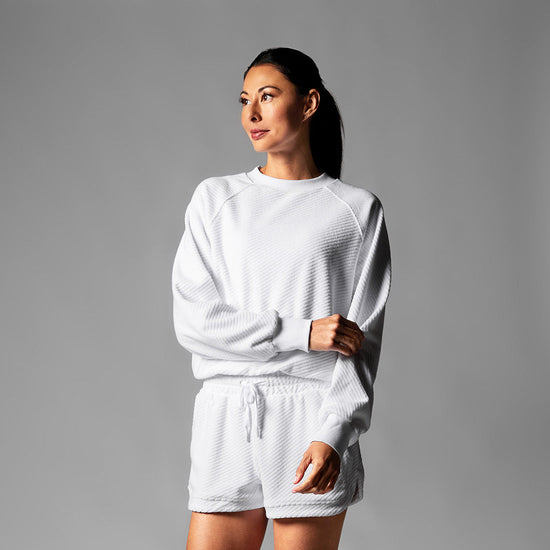 # Ease Crew Terry Sweatshirt | Tops > Long Sleeve | Tavi – ToeSox | Tavi | Vooray