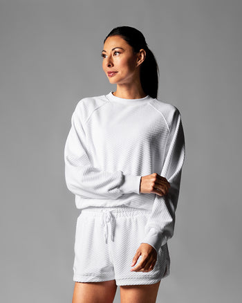 # Ease Crew Terry Sweatshirt | Tops > Long Sleeve | Tavi – ToeSox | Tavi | Vooray