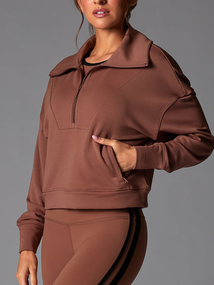 # Cozy Half Zip | Tops > Jackets | Tavi – ToeSox | Tavi | Vooray