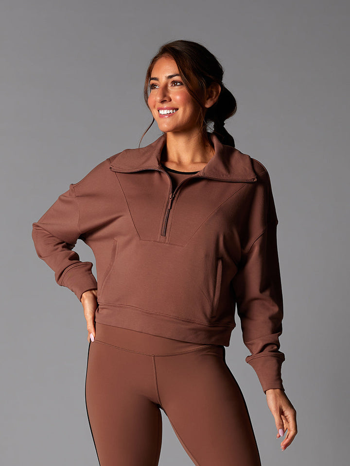 # Cozy Half Zip | Tops > Jackets | Tavi – ToeSox | Tavi | Vooray