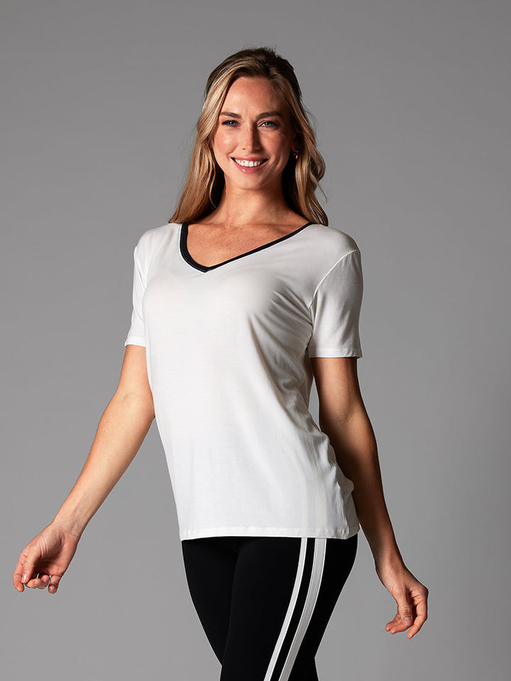 # Everyday V-Neck Tee | Tops > Short Sleeve | Tavi – ToeSox | Tavi | Vooray
