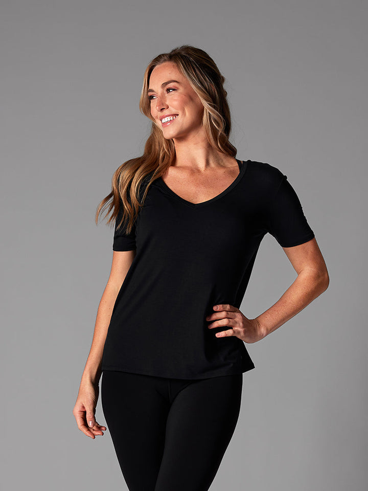 # Everyday V-Neck Tee | Tops > Short Sleeve | Tavi – ToeSox | Tavi | Vooray