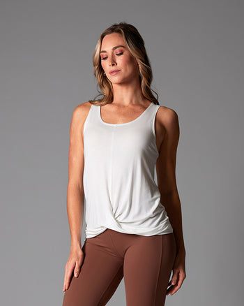 # Flatter Twist Tank | Tops > Tanks | Tavi – ToeSox | Tavi | Vooray