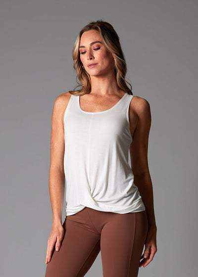 # Flatter Twist Tank | Tops > Tanks | Tavi – ToeSox | Tavi | Vooray