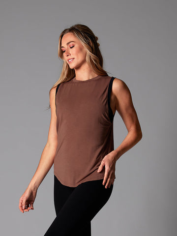 # High Neck Muscle Tank | Tops > Tanks | Tavi – ToeSox | Tavi | Vooray