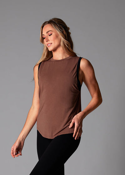 # High Neck Muscle Tank | Tops > Tanks | Tavi – ToeSox | Tavi | Vooray