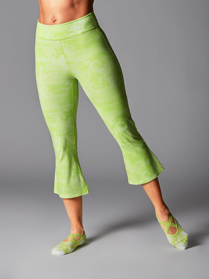 # High Waisted Crop Flare Leggings | Bottoms > Leggings | Tavi – ToeSox | Tavi | Vooray