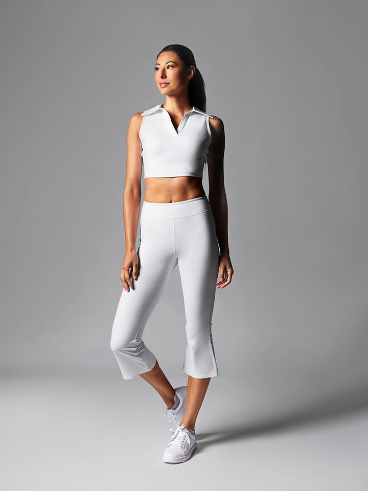 # High Waisted Crop Flare Leggings | Bottoms > Leggings | Tavi – ToeSox | Tavi | Vooray