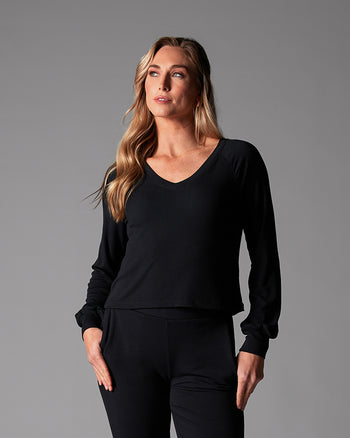# Rib Long Sleeve | Tops > Long Sleeve | Tavi – ToeSox | Tavi | Vooray