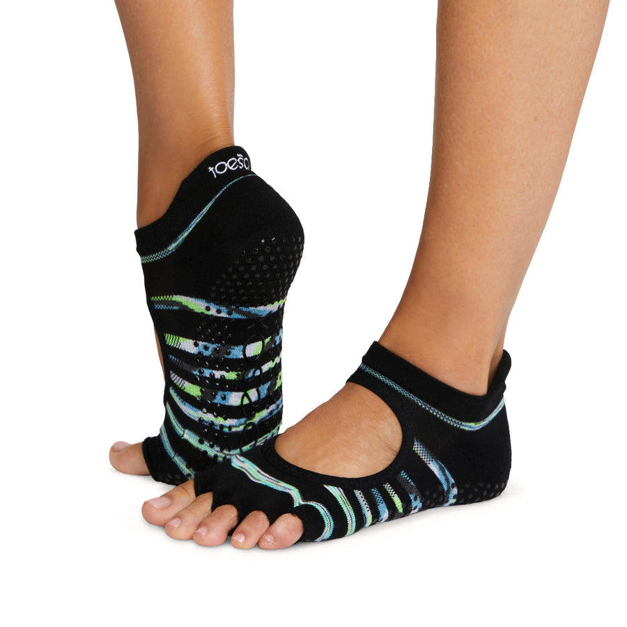 Toesox A5565 Purple Bellarina Half Toe Grip Sock Women's Size M