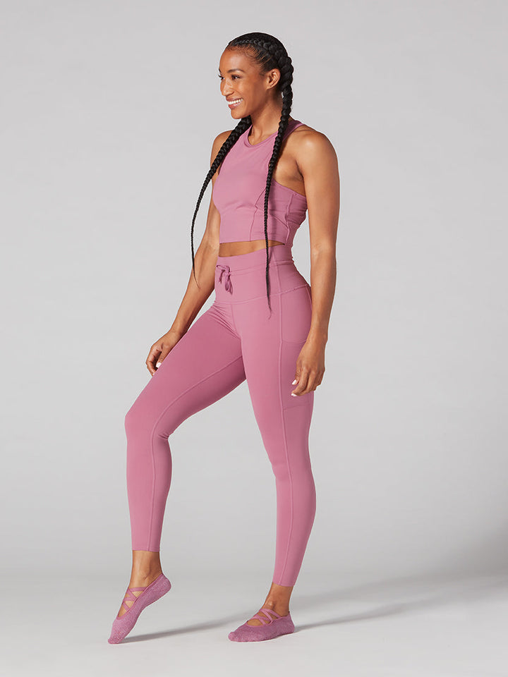 # 7/8 Tie Waist Pocket Leggings * | Bottoms > Leggings | Tavi – ToeSox | Tavi | Vooray