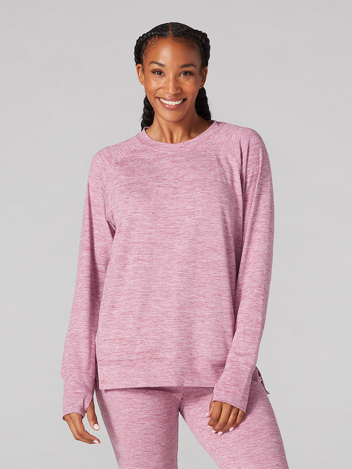 # Brushed Tec Knit Sweatshirt * | Tops > Sweaters & Hoodies | Tavi – ToeSox | Tavi | Vooray