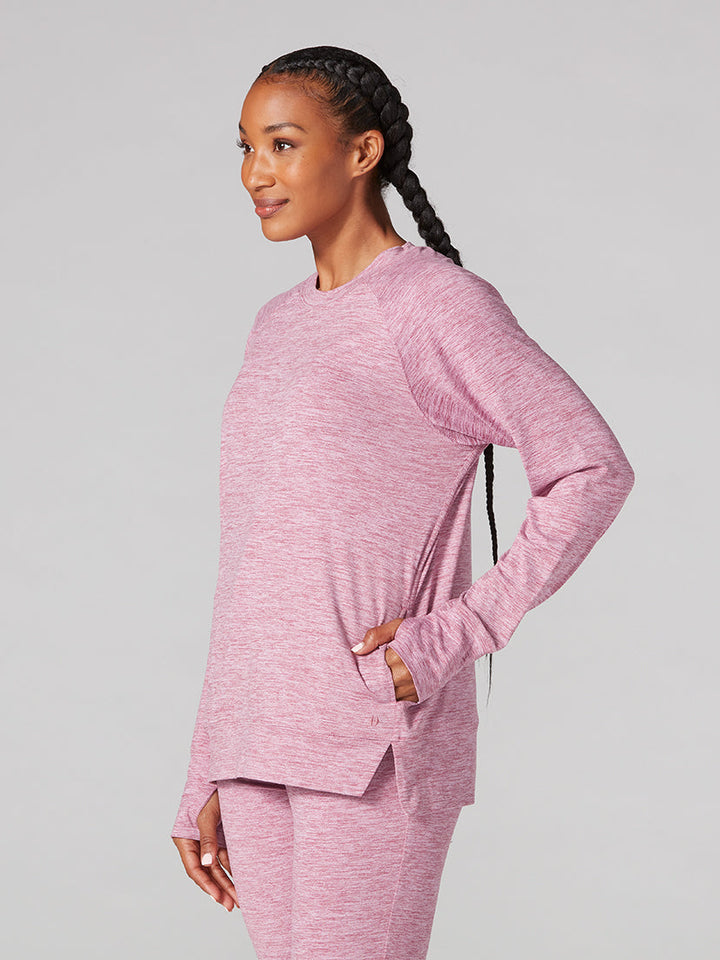 # Brushed Tec Knit Sweatshirt * | Tops > Sweaters & Hoodies | Tavi – ToeSox | Tavi | Vooray