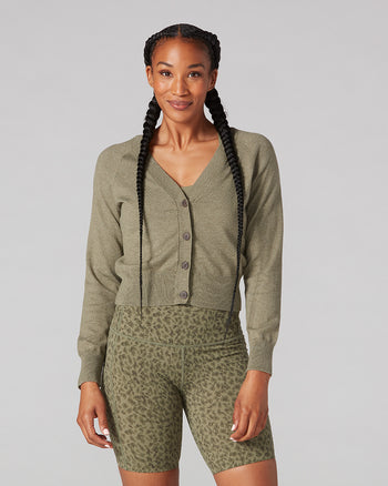 # Classic Cropped Cardigan * | Tops > Long Sleeve | Tavi – ToeSox | Tavi | Vooray