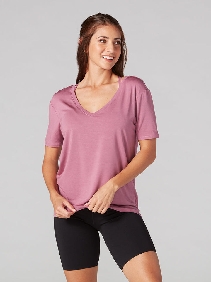 # Everyday V-Neck Tee * | Tops > Short Sleeve | Tavi – ToeSox | Tavi | Vooray