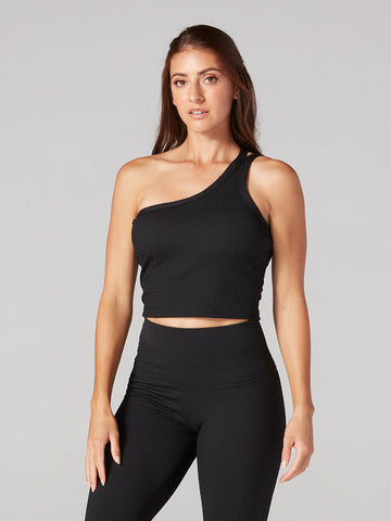 # Seersucker One Shoulder Bra * | Sports Bras | Tavi – ToeSox | Tavi | Vooray