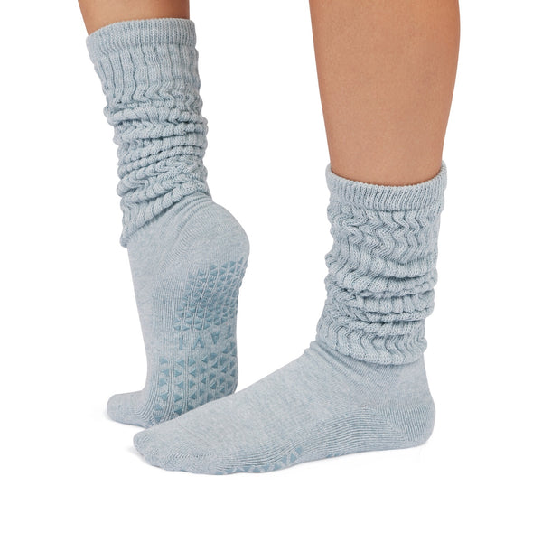 Stacy Grip Socks – Mirage Heather – Tavi Active