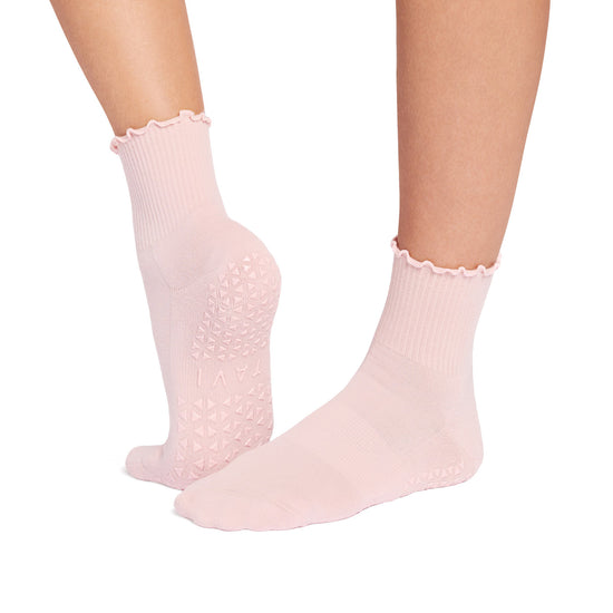 Aria Ruffle Grip Socks | Socks > Grip | Tavi – Tavi Active