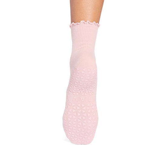 Aria Ruffle Grip Socks | Socks > Grip | Tavi – Tavi Active