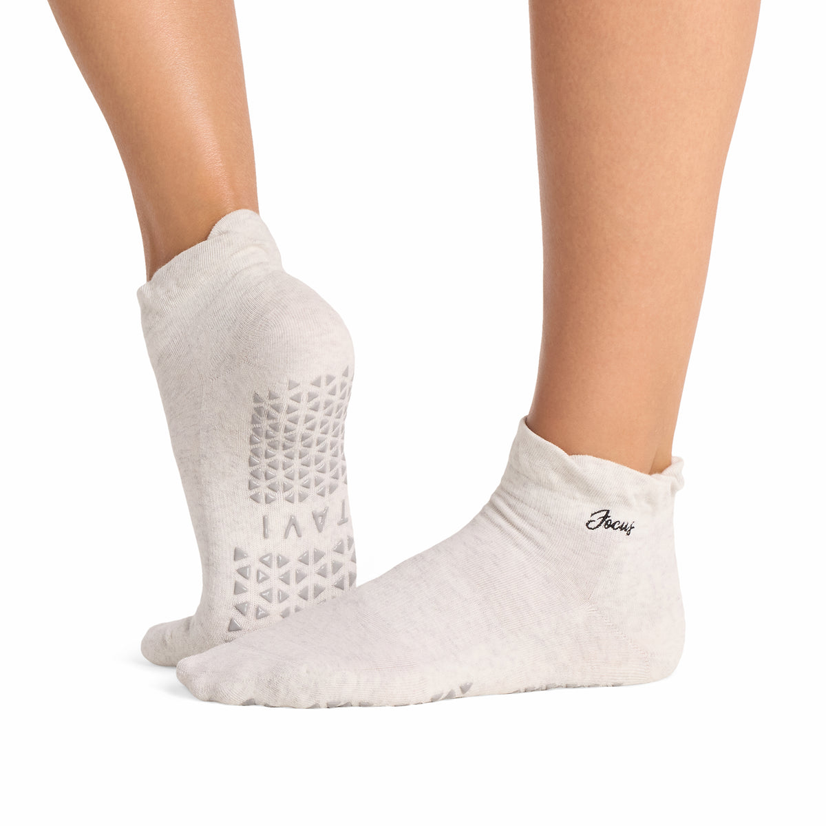 Cora Knitted Ruffle Grip Socks | Socks > Grip | Tavi – Tavi Active
