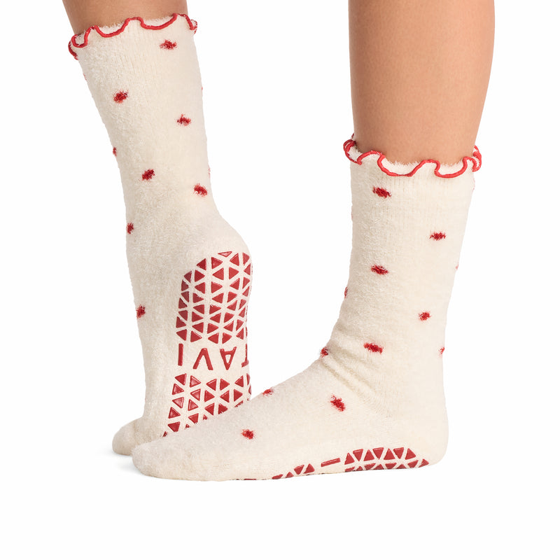 Lounge Ruffle Grip Socks | Socks > Grip | Tavi – Tavi Active