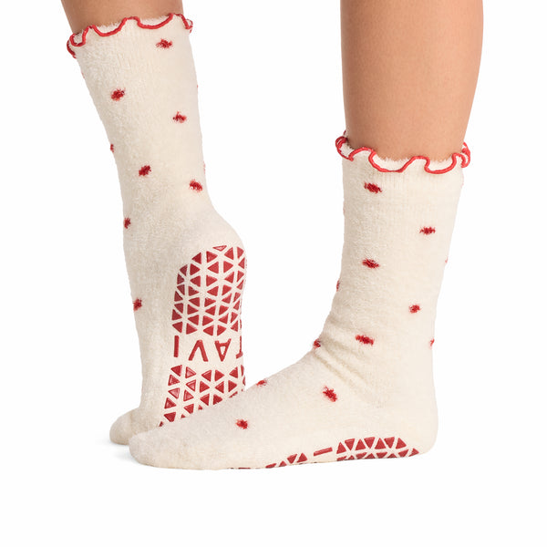 Lounge Ruffle Grip Socks | Socks > Grip | Tavi – Tavi Active