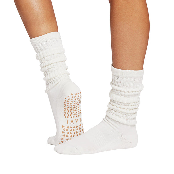 Stacy Grip Socks - Snow – Tavi Active